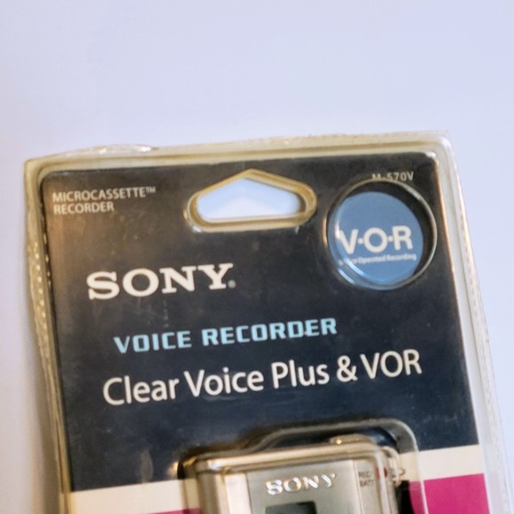 Sony M-570V Tape Voice Recorder Clear Voice V-O-R Microcassette. Tested. - Picture 6 of 16